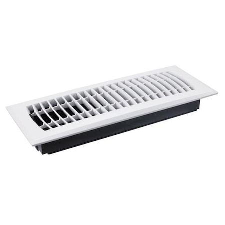 Cool Kitchen C160MWP04X10 Plastic Floor Register  White - 10 x 4 in. CO154749